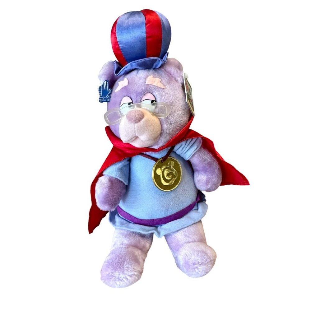 DISNEY GUMMI BEARS Zummi Plush 1985 Vintage Toy With Tags Medallion Collectible